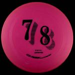 This is a 78 Mold. It is magenta with blue hot stamp and weighs 179gr.